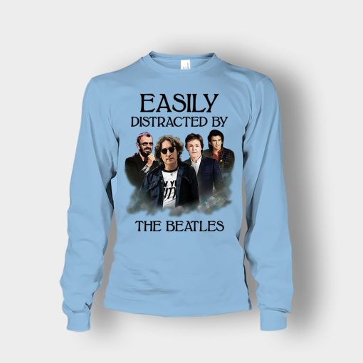 Easily-Distracted-by-The-Beatles-Unisex-Long-Sleeve-Light-Blue