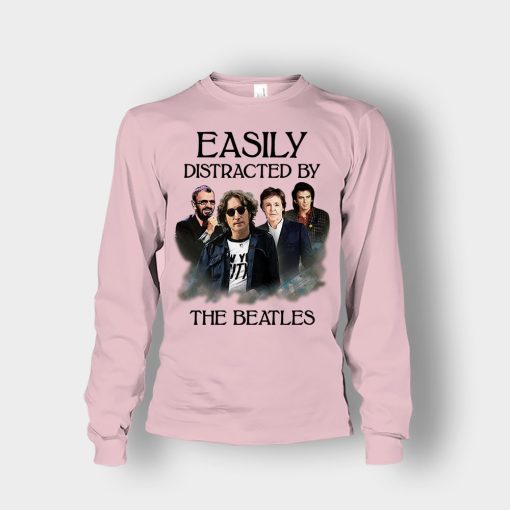 Easily-Distracted-by-The-Beatles-Unisex-Long-Sleeve-Light-Pink