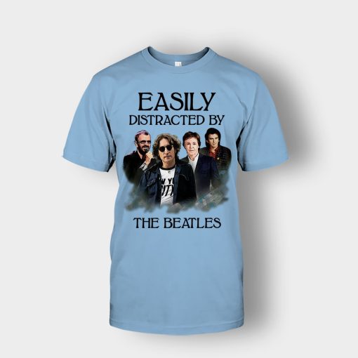Easily-Distracted-by-The-Beatles-Unisex-T-Shirt-Light-Blue