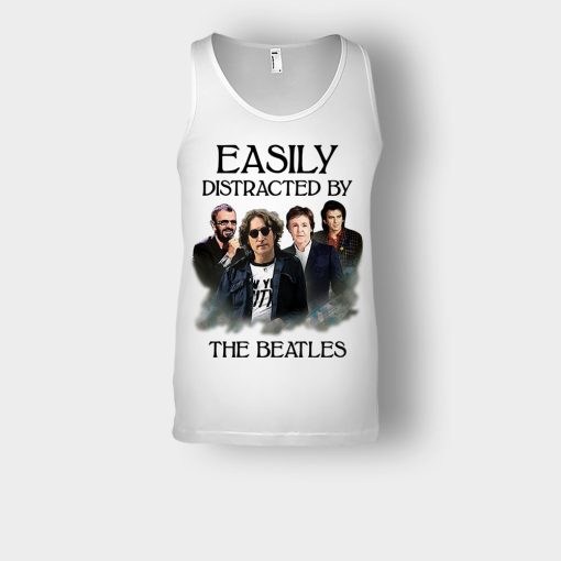 Easily-Distracted-by-The-Beatles-Unisex-Tank-Top-White