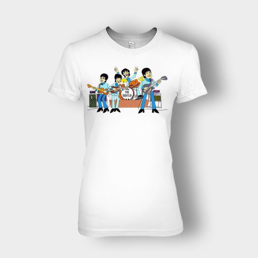 English-rock-band-The-Beatles-Ladies-T-Shirt-White