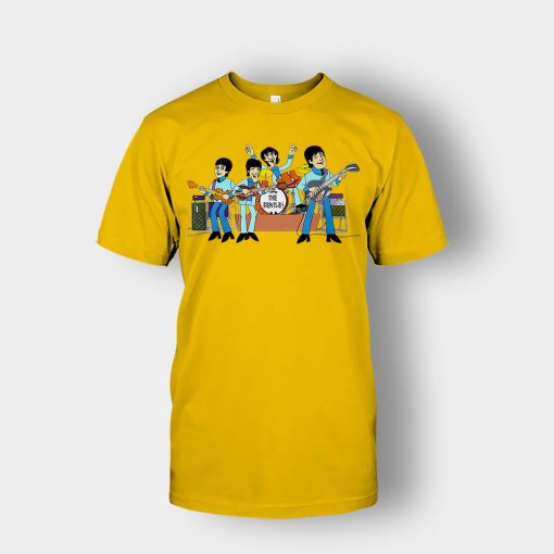 English-rock-band-The-Beatles-Unisex-T-Shirt-Gold