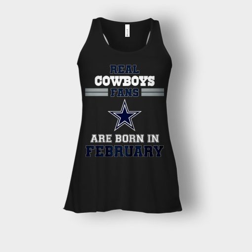 February-Birthday-Dallas-Cowboys-Fan-Bella-Womens-Flowy-Tank-Black