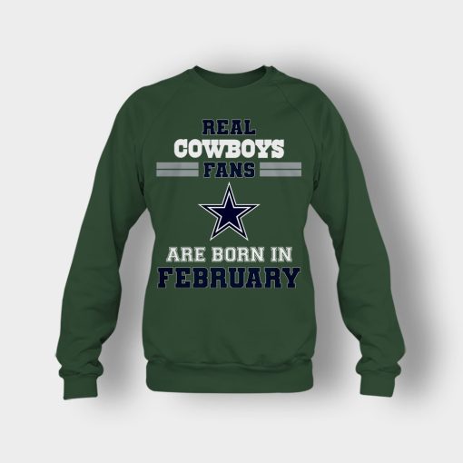 February-Birthday-Dallas-Cowboys-Fan-Crewneck-Sweatshirt-Forest