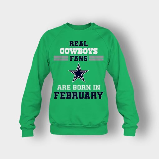 February-Birthday-Dallas-Cowboys-Fan-Crewneck-Sweatshirt-Irish-Green