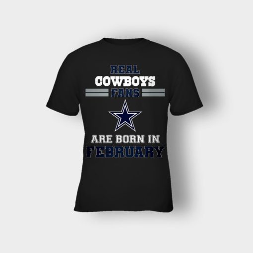 February-Birthday-Dallas-Cowboys-Fan-Kids-T-Shirt-Black