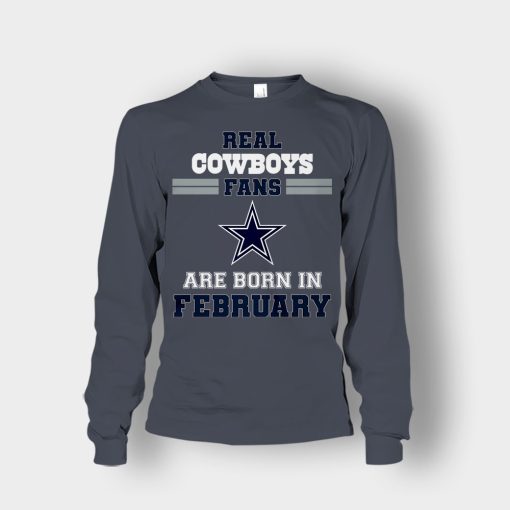 February-Birthday-Dallas-Cowboys-Fan-Unisex-Long-Sleeve-Dark-Heather