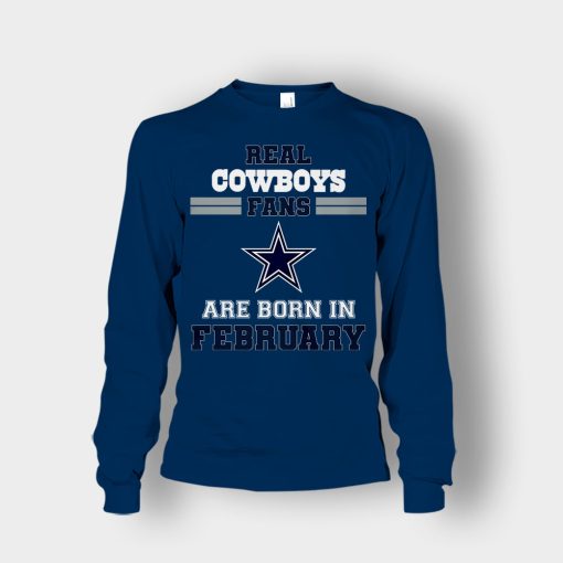 February-Birthday-Dallas-Cowboys-Fan-Unisex-Long-Sleeve-Navy
