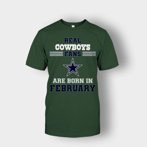 February-Birthday-Dallas-Cowboys-Fan-Unisex-T-Shirt-Forest
