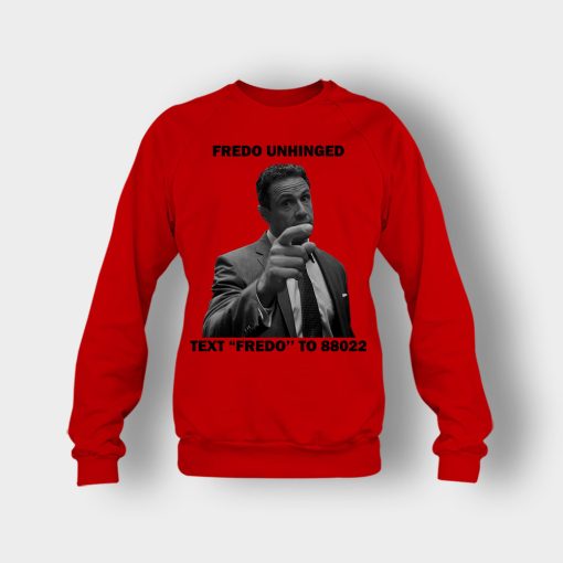 Fredo-Unhinged-Chris-Cuomo-Crewneck-Sweatshirt-Red