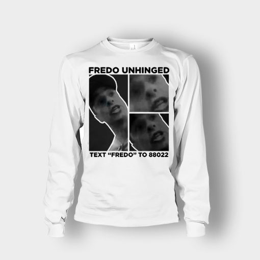 Fredo-Unhinged-Unisex-Long-Sleeve-White