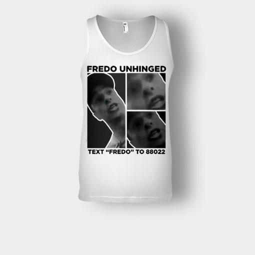 Fredo-Unhinged-Unisex-Tank-Top-White