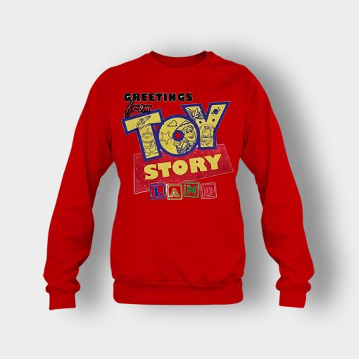 Geetings-From-Disney-Toy-Story-Land-Crewneck-Sweatshirt-Red