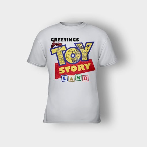 Geetings-From-Disney-Toy-Story-Land-Kids-T-Shirt-Ash