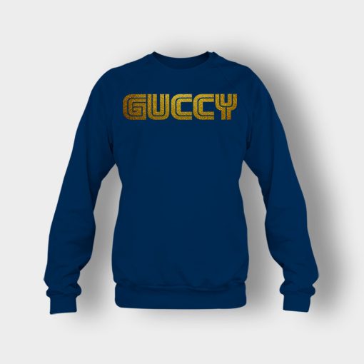 Gold-Guccy-Crewneck-Sweatshirt-Navy