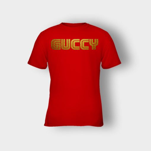 Gold-Guccy-Kids-T-Shirt-Red