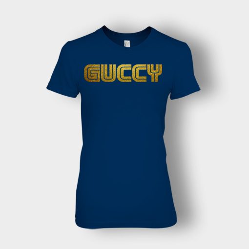 Gold-Guccy-Ladies-T-Shirt-Navy