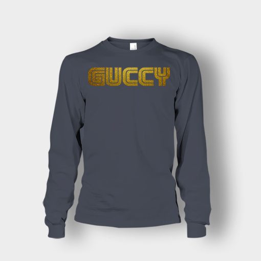 Gold-Guccy-Unisex-Long-Sleeve-Dark-Heather