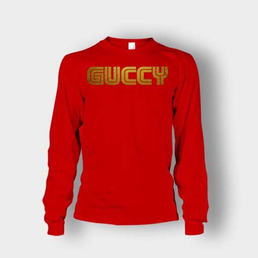 Gold-Guccy-Unisex-Long-Sleeve-Red