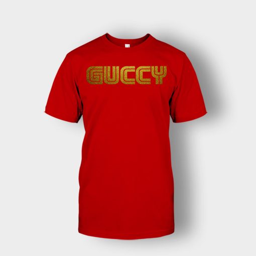 Gold-Guccy-Unisex-T-Shirt-Red