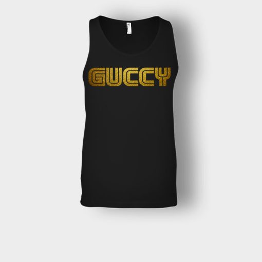 Gold-Guccy-Unisex-Tank-Top-Black