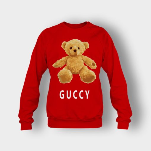 Gucci-Bear-Flush-Crewneck-Sweatshirt-Red