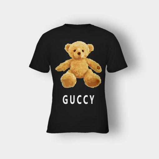 Gucci-Bear-Flush-Kids-T-Shirt-Black