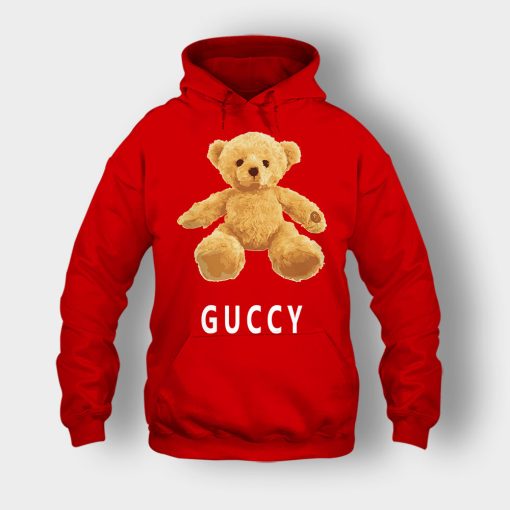 Gucci-Bear-Flush-Unisex-Hoodie-Red