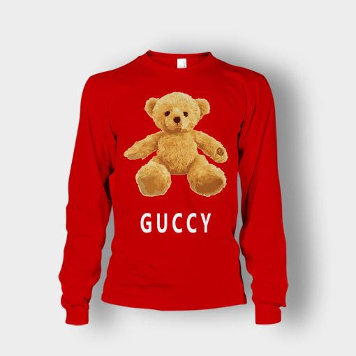 Gucci-Bear-Flush-Unisex-Long-Sleeve-Red