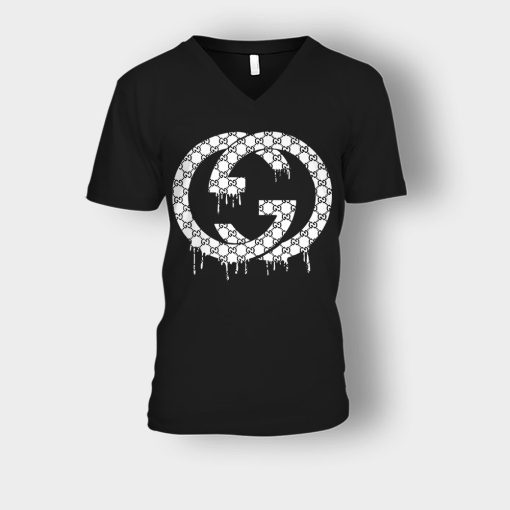 Gucci-Birthday-Gift-Unisex-V-Neck-T-Shirt-Black