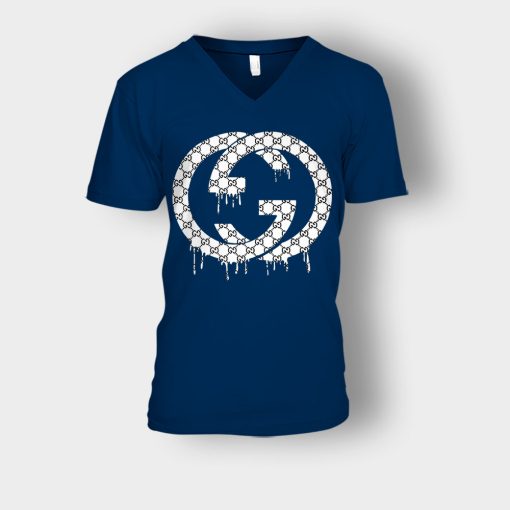 Gucci-Birthday-Gift-Unisex-V-Neck-T-Shirt-Navy