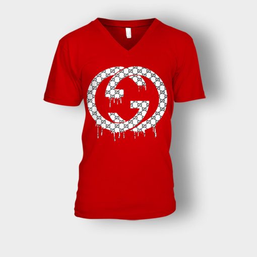 Gucci-Birthday-Gift-Unisex-V-Neck-T-Shirt-Red