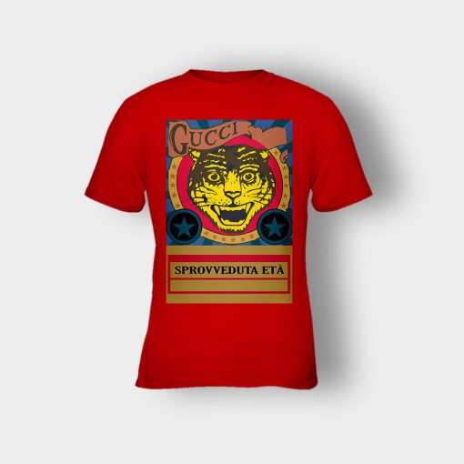 Gucci-Black-Lion-Kids-T-Shirt-Red