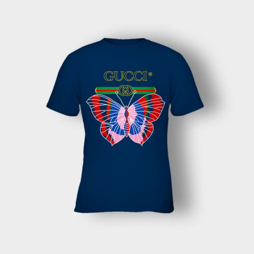 Gucci-Blk-Butterfly-Kids-T-Shirt-Navy