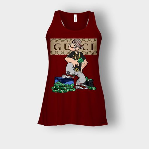 Gucci-Cartoon-Popeye-Bella-Womens-Flowy-Tank-Maroon