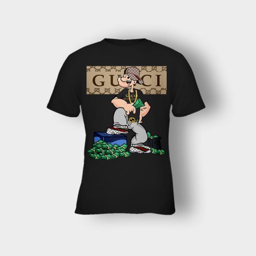 Gucci-Cartoon-Popeye-Kids-T-Shirt-Black