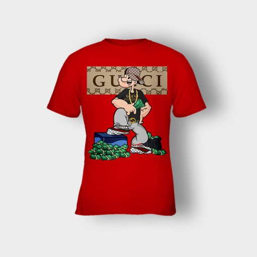 Gucci-Cartoon-Popeye-Kids-T-Shirt-Red