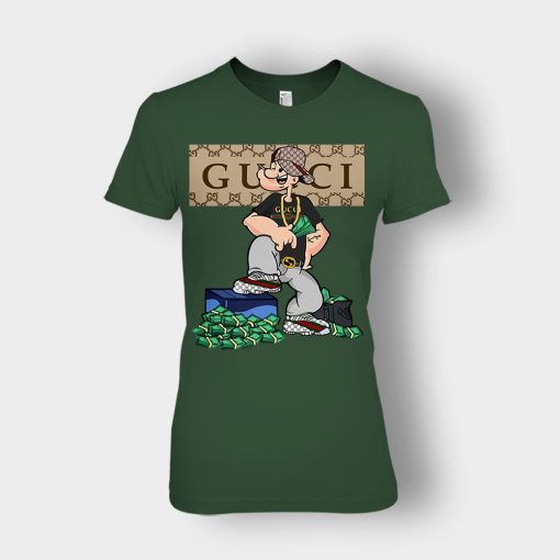 Gucci-Cartoon-Popeye-Ladies-T-Shirt-Forest