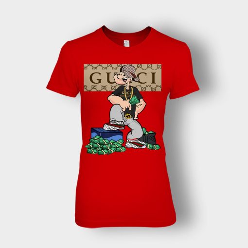 Gucci-Cartoon-Popeye-Ladies-T-Shirt-Red