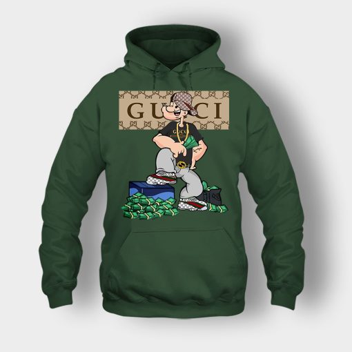 Gucci-Cartoon-Popeye-Unisex-Hoodie-Forest