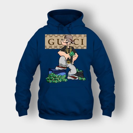 Gucci-Cartoon-Popeye-Unisex-Hoodie-Navy