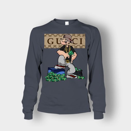 Gucci-Cartoon-Popeye-Unisex-Long-Sleeve-Dark-Heather