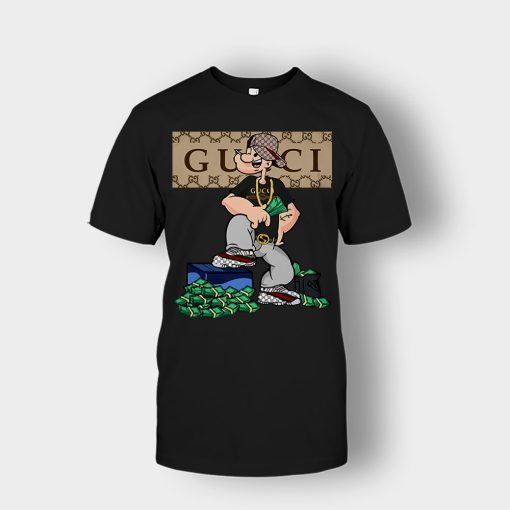 Gucci-Cartoon-Popeye-Unisex-T-Shirt-Black