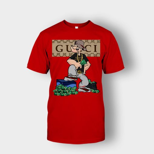 Gucci-Cartoon-Popeye-Unisex-T-Shirt-Red