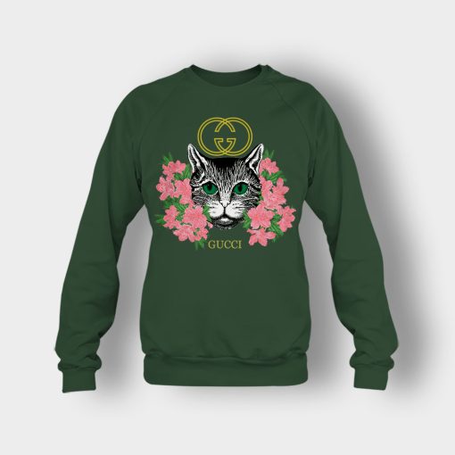 Gucci-Cat-Insp-Crewneck-Sweatshirt-Forest