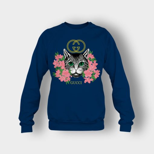 Gucci-Cat-Insp-Crewneck-Sweatshirt-Navy