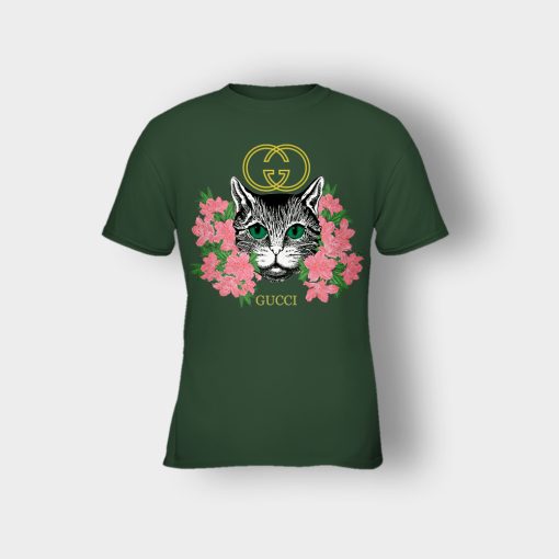 Gucci-Cat-Insp-Kids-T-Shirt-Forest