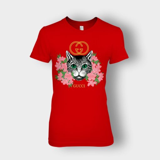 Gucci-Cat-Insp-Ladies-T-Shirt-Red