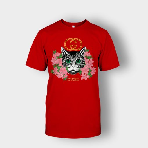 Gucci-Cat-Insp-Unisex-T-Shirt-Red