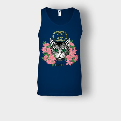 Gucci-Cat-Insp-Unisex-Tank-Top-Navy